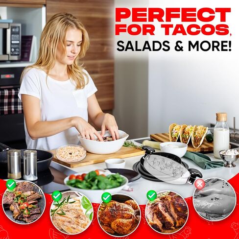 Large Chicken Shredder Tool Twist – BPA-Free Meat Shredder with Visible Lid, Anti-Slip Base, Ergonomic Handle with Brush for Easy Cleaning and Quick Shredding of Chicken, Beef, & Vegetables (Red) in Saudi Arabia