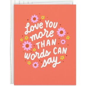 Hallmark Retro شكرًا لك على Card Card (24 بطاقة فارغة مع الأظرف) البرتقالية والأصفر والأخضر والوردي