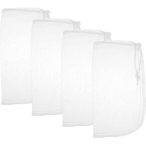 4 Pack 180μm Aquarium Filter Bags Aquarium Filter Bag Mesh Bags Drawstring Media Bag for Aquarium Purigen Packets for Aquarium Filter 7.5 * 3.6" Extra Fine Filter Impurities