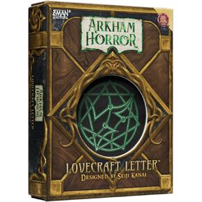 Z-Man Games Arkham Horror: Lovecraft Letter Card Game - Strategy Game Based on Award-Winning Love Letter, Suspenseful Deduction Game for Kids & Adults, Ages 14+, 2-6 Players, 20 Min Playtime, Made
