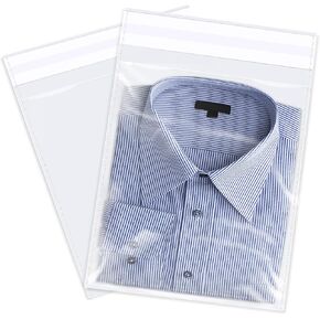 9" x 12" (200 Count) Clear Cellophane Bags - Self Sealing Cello Plastic Poly Bags- for A4, Lette Sized Documents, Maketing Mateials, Clothing