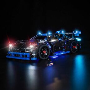 مصابيح LED المتوافقة مع LEGO Technic Porsche GT4 E-Performance Race Car ، RC إصدار Light Kit متوافق مع LEGO 42176 (الأضواء فقط ، لا طراز)