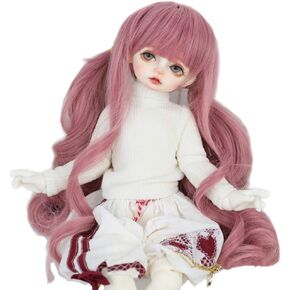 الباروكات فقط 8-9 "1/3 BJD WIG PINK HAIR DAL PULLIP BJD SD LUTS DOD DOLLFIE DOLL