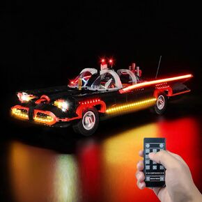 Kyglaring LED LED KIT FOR LEGO سلسلة طرازات Batmobile Classic TV ، متوافقة مع LEGO 76328 ، مجموعة الطوب غير المدرجة (التحكم عن بُعد)