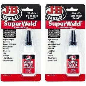 J -B Weld 33120H Glue Superweld Glue - Clear Super Glue - 20g (حزمة 2)