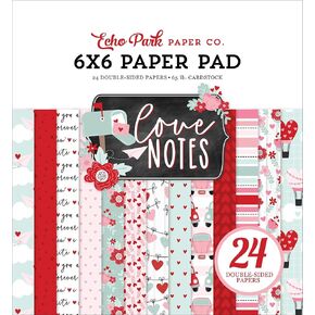 ECHO PARK PAPED PAPED 6 "X6" 24/PKG-Love Notes LN344023