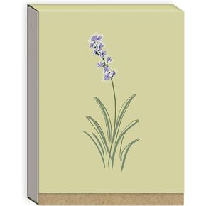 Punch Studio Kelly Green Delicate Floral Light Green Tiny Pocket Notepad (43980)