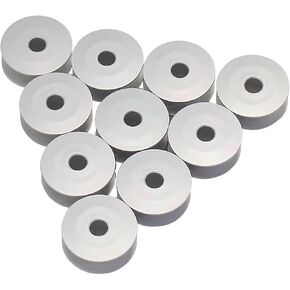FBSHICUNG 10PCS بكرات الألومنيوم "M" Class 25.5x10.5mm بكرات معدنية أكبر مخففة خيط فارغ للذراع الطويل Q16 ، Q20 ، Q24 لخياطة خياطة اللحف (10pcs)