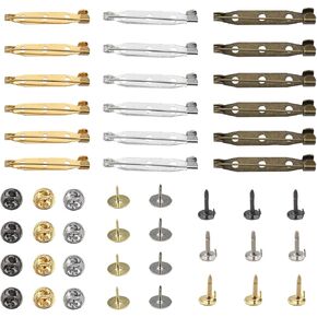 200pcs دبوس معدني DIY مجموعة بروش الفراشة مشبك دبوس بسيط مع ثقب السلامة القابض دبوس دبوس شارة الدب