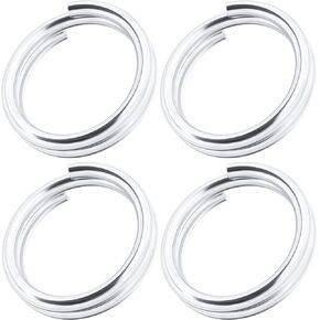 4 PCS 925 Sterling Silver Split Jump Rings ، حلقات صغيرة مقسمة ، حلقات قفزة مقسمة للحلقات الرئيسية ، نتائج المجوهرات ، سوار ، حرفي (4/5/6/8 مم)