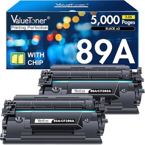 Valuetoner 89A خرطوشة الحبر بديل أسود متوافق مع HP 89A CF289A 89X CF289X لـ HP LASERJET M507DN M507N M507X M507DNG M528 M528DN M528F M528Z M528C PRINTER