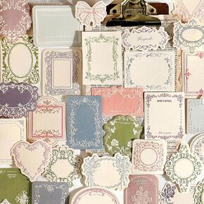 Maxleaf 120pcs Scrapbook Paper Vintage Scrapbooking Letter Writing Paper for Journaling Supplies, Aesthetic Decorative Craft Material Paper for Junk Journals Planner