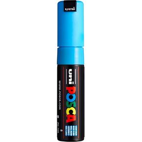 POSCA Marker 7M باللون الأزرق الفاتح ، وأقلام POSCA للمستلزمات الفنية ، واللوازم المدرسية ، والفن الصخري ، وطلاء النسيج ، وعلامات النسيج ، وقلم الطلاء ، وعلامات الفن ، وعلامات الطلاء POSCA