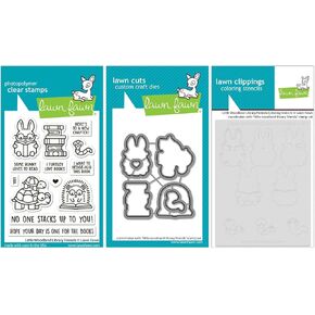 Fawn Fawn - Little Woodland Library Friends - طوابع ، وفاة ، وتلوين الإستنسل والجيب