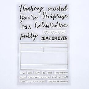 الكلمات المفاجئة حفلة الاحتفال Clear Stamps لتصنيع البطاقات و DIY Scrapbooking 3042809