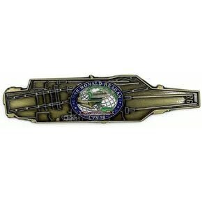 USS Reagan Aircraft Carrier CVN-76 Challenge Coin