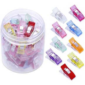 AKOAK 100 PCS/مجموعة مقطع خياطة ملون متعدد الوظائف ، مناسب للخياطة والربط ، الحرف اليدوية ، الحياكة ، أدوات الكروشيه ، ملحقات المجلد ، إلخ