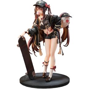 G-I Hu Tao 1/7 Figure Game Character Skateboarding Style 9.8 in PVC Anime Model
