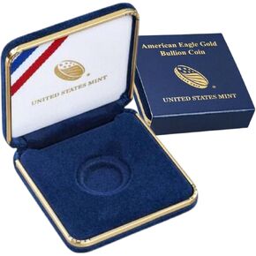 الأصل الرسمي الأصل الأمريكي Mint American Eagle Gold Bullion 1 -Half 1/2 Ounce Case Pox أو صندوق تخزين - عملة غير متضمنة (حزمة واحدة)