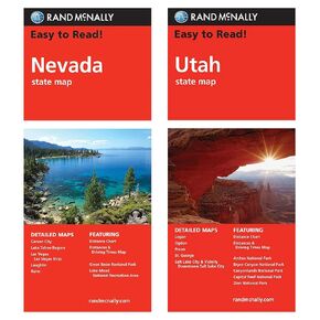 خرائط Rand McNally State: نيفادا ويوتا (2 خرائط)