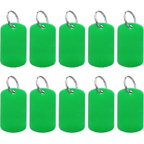 UXCELL 10PCS ألومنيوم نقش الفراغات العلامات ، العلامات الفارغة المعدنية ختم البيضاوي مع 10 سلسلة مفاتيح الفراغ الكلب العلامة للحيوانات الأليفة المخصصة ، الأسود