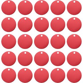 25 Pack Round Military Dog Tags,Circle Blank Dog Tags for Engraving,Rectangle Aluminum Blank Tags Metal Stamping Tags for DIY Decorative Craft Laser Engraving,Black