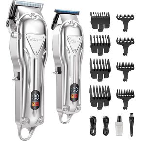 Hair Clippers for Men Professional, Cordless Clipper and Trimmer Set, Clippers for Hair Cutting Kit with Long Battery Life, Electric Hair Trimmer for Family Barber Kids Use