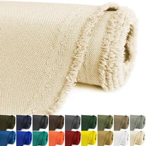 Waterproof Canvas Fabric by The Yard 58inch 600D Upholstery Material Cordura Polyester Fabric Outdoor Water Resistant Fabric for Sewing Chair Patio Cushion Purse Bag Interior, 1 Yard Tan