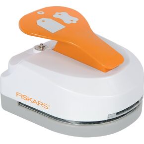 Fiskars 197670-1001 صانع علامات مزدوجة مع عيينة مدمجة وعلامة وبسيطة ، برتقالية/أبيض