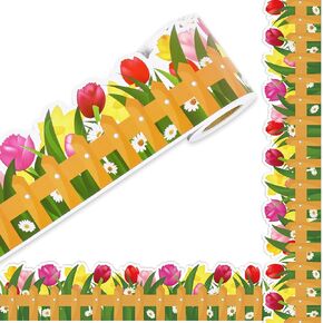 32.8ft tulip Bulletin Board Border Flower Flower Pend