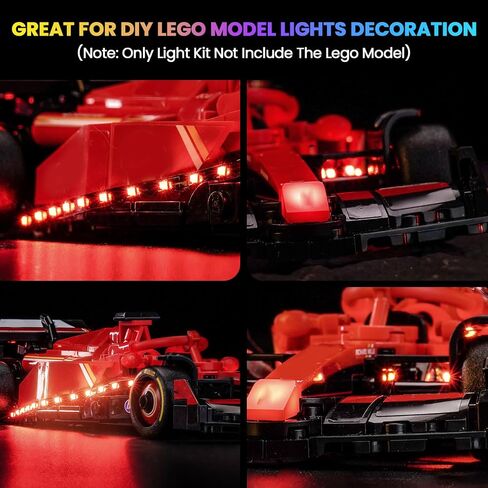 مجموعة مصباح LED تمت ترقيتها متوافقة مع LEGO FERRARI SF-24 F1 RACE CAR CAR in Saudi Arabia