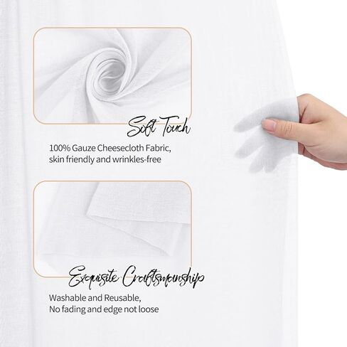 10 Yard Dusty Blue Gauze Cheesecloth Craft Fabric for DIY Wedding Arch Draping, Ceiling Drape, Table Runner, Curtain, Cloth Napkin, Craft Gauze Fabric for Background Party Banquet Wedding Decor in Kuwait