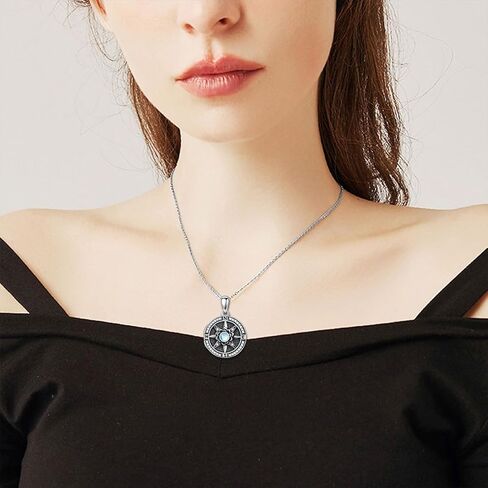 Heart Locket Necklace for Women 925 Sterling Silver Rose Flower Photo Locket Necklace that Hold 2 Pictures in Kuwait