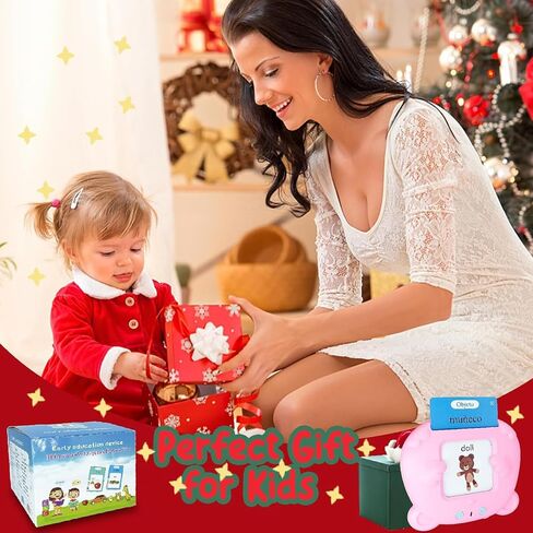 Toddler Toys Flash Cards Spanish - 224 Sight Words Pocket Speech Therapy Toys - Bilingual Talking Flash Cards - Autism Sensory Toys for Autistic Children - Learning Montessori Tool Blue in Saudi Arabia