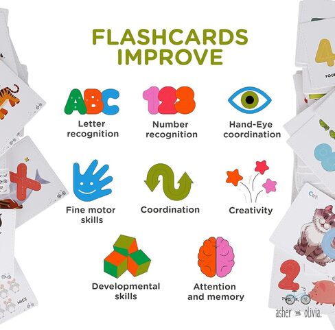 Wooden Alphabet Puzzle & Number Puzzle and Flash Cards Set - Includes Box, Lacing Beads and Threads in Saudi Arabia