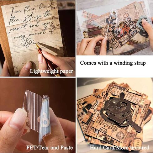 Vilikya 90pcs Film Scrapbook Stickers Pack for Junk Journal Supplies ، ورق decoupage ذو موضوع الأفلام لمجموعة Scrapbooking ، شريط أليف شريط أفلام وبطاقات إطار للصور لصالح Journaling Bullet Journaling in Saudi Arabia