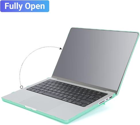 mCover Case ONLY Compatible for 2021-2025 14" MacBook Pro Laptop Computer (Model A2442 / A2779 / A2918 / A2992 / A3112 / A3185 / A3401, with M1 | M2 | M3 | M4 Pro/Max Chip) - Orange in Kuwait