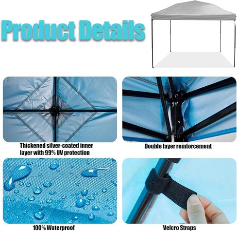 8x8 Canopy Replacement Top, Replacement Canopy Top for 8x8 Pop Up Canopy Tent (Canopy Top Cover Only) White in Kuwait