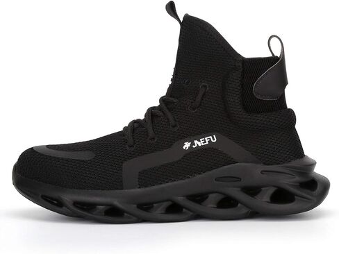 XUNRUO Work Safety Boots for Men and Women Steel Toe Lightweight Breathable Pull on Construction Boots in Saudi Arabia