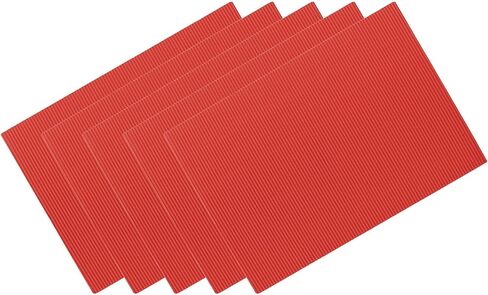 DMiotech 5 Pack 7.87x11.81 Inch Corrugated Cardboard Paper Sheets DIY Projects Black for Box Making, Cards, Scrapbooks in Saudi Arabia