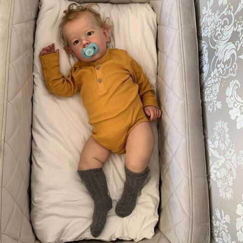 iCradle Reborn Boy 28 Inch Newborn Toddler Reborn Doll Soft Silicone Vinyl Lifelike Baby Dolls for Kids Age 3+ in Saudi Arabia