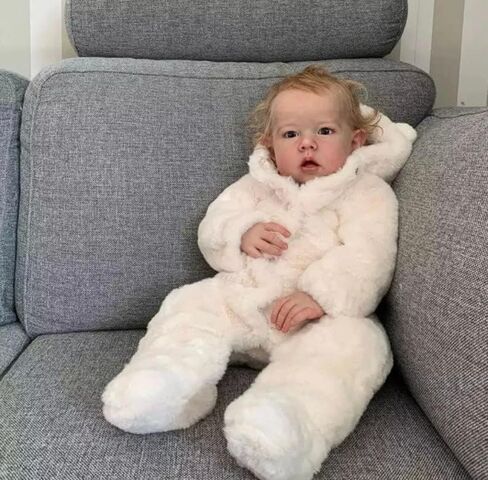 iCradle Reborn Boy 28 Inch Newborn Toddler Reborn Doll Soft Silicone Vinyl Lifelike Baby Dolls for Kids Age 3+ in Saudi Arabia