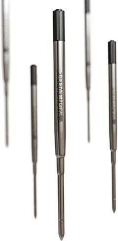 Monteverde Ballpoint Refill لتناسب أقلام Proper Point ، نقطة متوسطة ، لفة ناعمة ، أسود ، 2 لكل عبوة (S132BK) in Kuwait