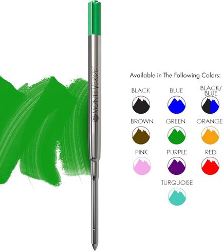 Monteverde Ballpoint Refill to Fit Sheaffer Ballpoint Pens, Medium Point, Soft Roll, Black, 2 per Pack (S132BK) in Saudi Arabia