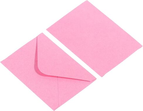 YOKIVE 50pcs Gift Card Envelopes, 10x7cm Mini Envelopes Small Envelopes Credit Card Size Bulk for Thank You Cards Graduation Greeting Wedding Birthday, Pink in Saudi Arabia