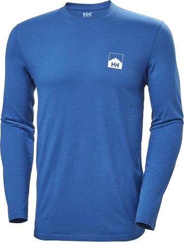 Helly-Hansen Men's Standard Nord Graphic Longsleeve T-Shirt, 983 Ebony in Saudi Arabia