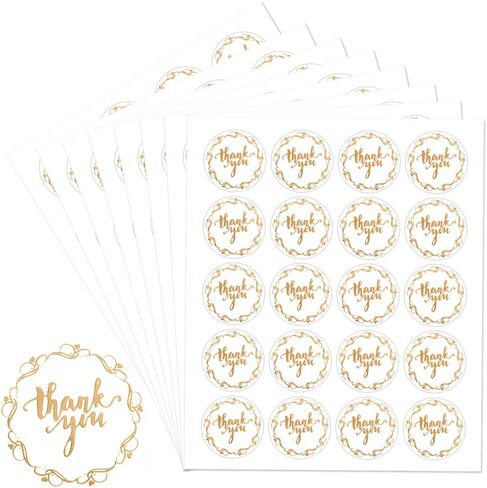 30 Sheet Decorative Gold Circle Envelope Seals - Self-Adhesive Universal Sealing Stickers for Gift Boxes and Labels in Saudi Arabia