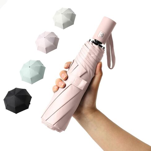 BAODINI Small UV Protection Travel Umbrella Compact for Rain and Sun UPF 50+ Windproof Portable 42 inch Umbrella for Women and Men in Saudi Arabia
