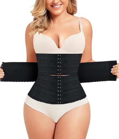 QACIVIQ Segmented Waist Trainer for Women Waist Cincher Shapewear for Women Tummy Control Workout Body Shaper Girdle in Kuwait