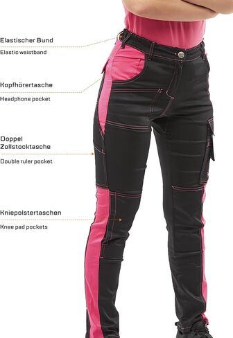 strongAnt Women's Work Pants Fully Stretch Work Pants with Knee Pad Pockets in Saudi Arabia